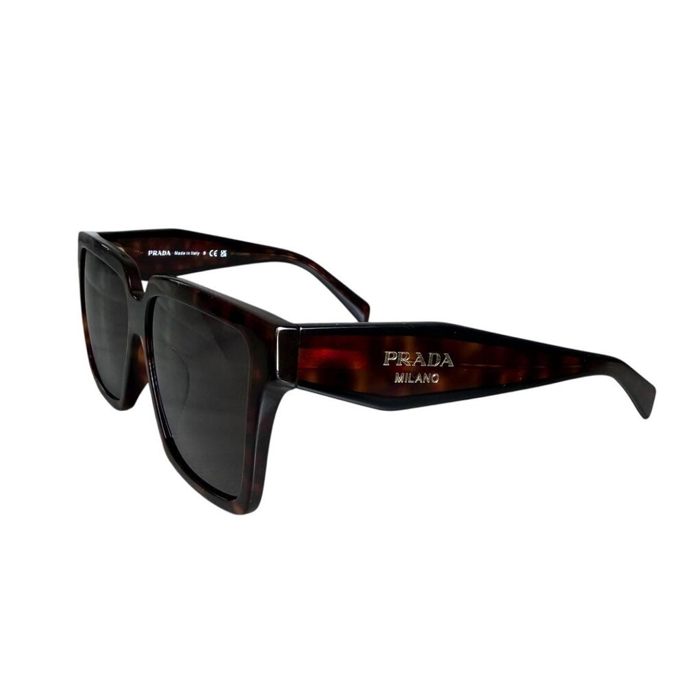 Authentic Prada Animal Print Square Sunglasses Luxury Designer Vacation BohoGift